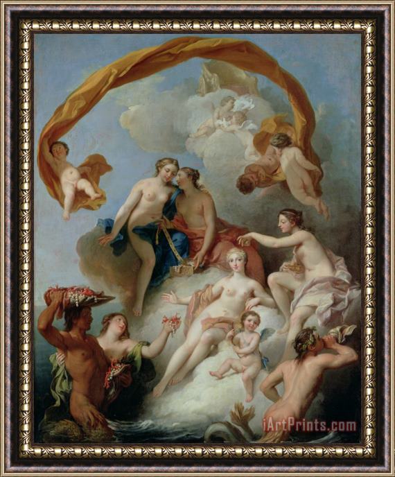 Francois Lemoyne La Toilette de Venus Framed Painting