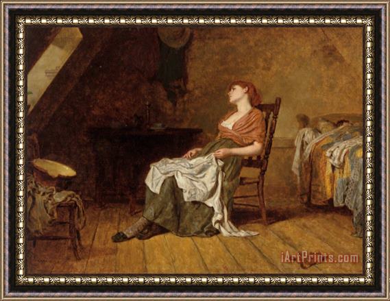 Frank Holl Far Away Thoughts Framed Painting
