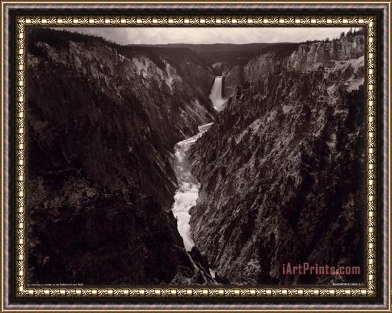 Frank Jay Haynes Grand Canyon of The Yellowstone And Falls Framed Print