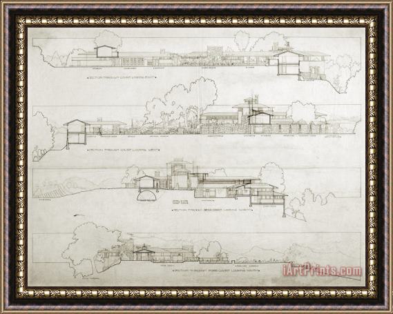 Frank Lloyd Wright Frank Lloyd Wright Home & Studio, Taliesin Ii, Spring Green, Wi Framed Print