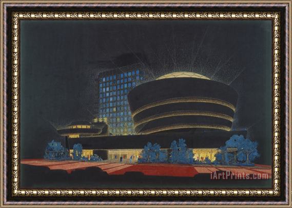 Frank Lloyd Wright Solomon R. Guggenheim Museum, New York, Ny Framed Print