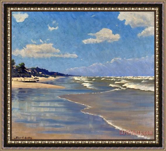 Frank V. Dudley After High Winds Framed Painting