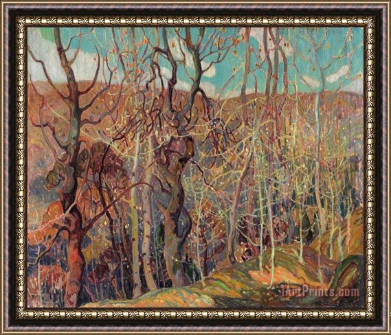 Franklin Carmichael Silvery Tangle Framed Painting