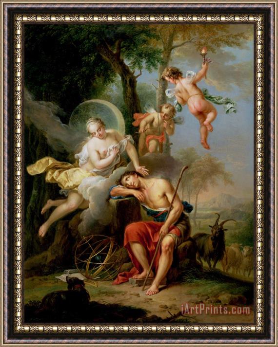 Frans Christoph Janneck Diana and Endymion Framed Painting