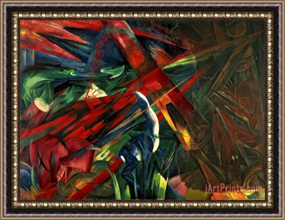 Franz Marc Fate of the Animals Framed Print