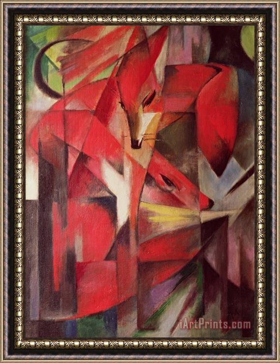 Franz Marc The Fox Framed Painting