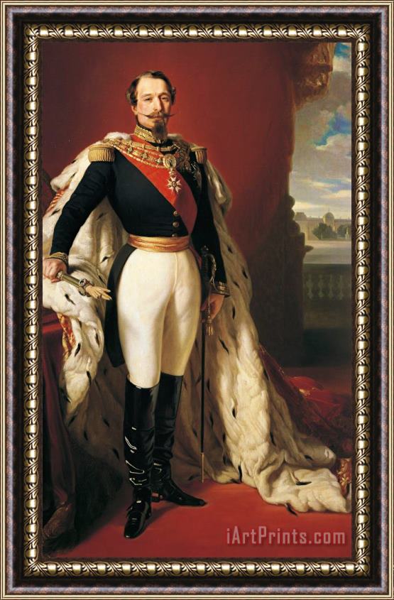 Franz Xaver Winterhalter Portrait Of Napoleon IIi Louis Napoleon Bonaparte Framed Print