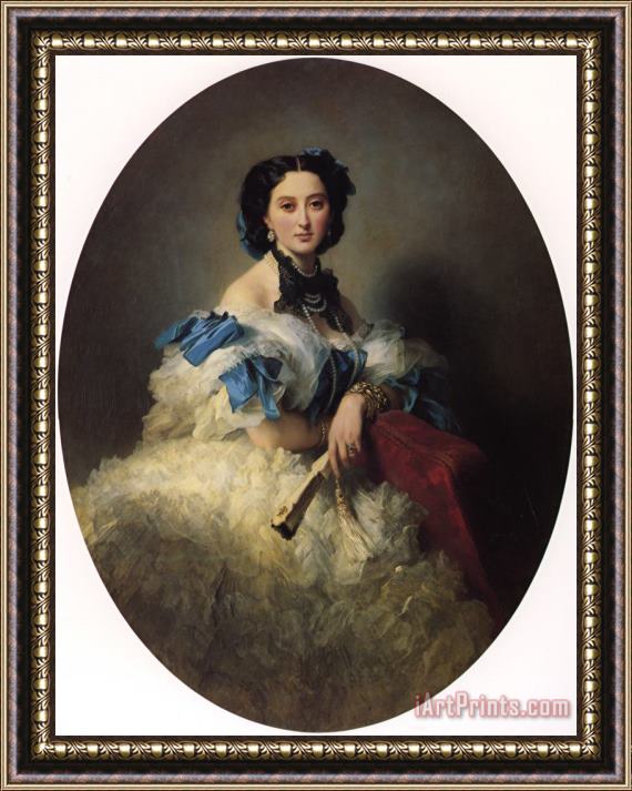Franz Xavier Winterhalter Countess Varvara Alekseyevna Musina&#173;pushkina Framed Print