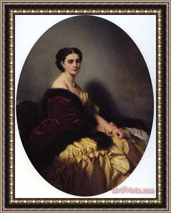 Franz Xavier Winterhalter Madame Sofya Petrovna Naryschkina Framed Painting