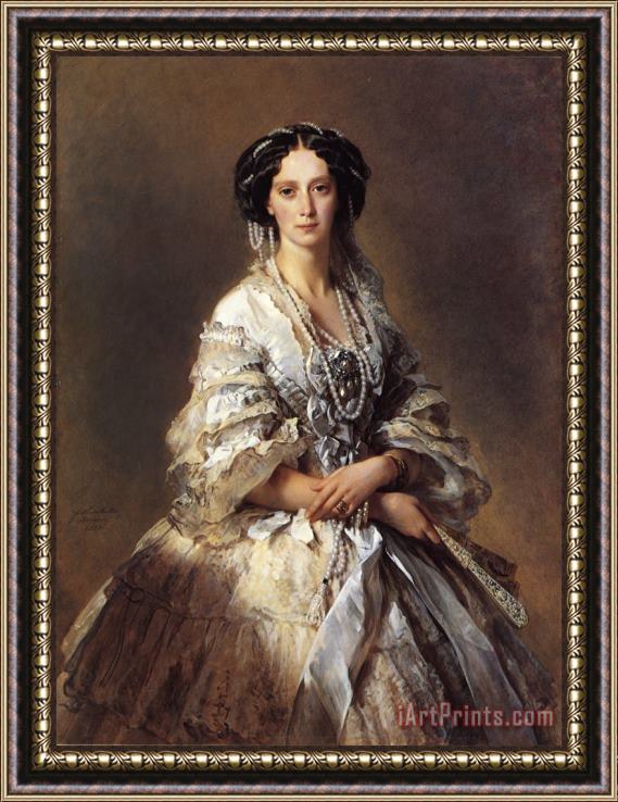 Franz Xavier Winterhalter The Empress Maria Alexandrovna of Russia Framed Print