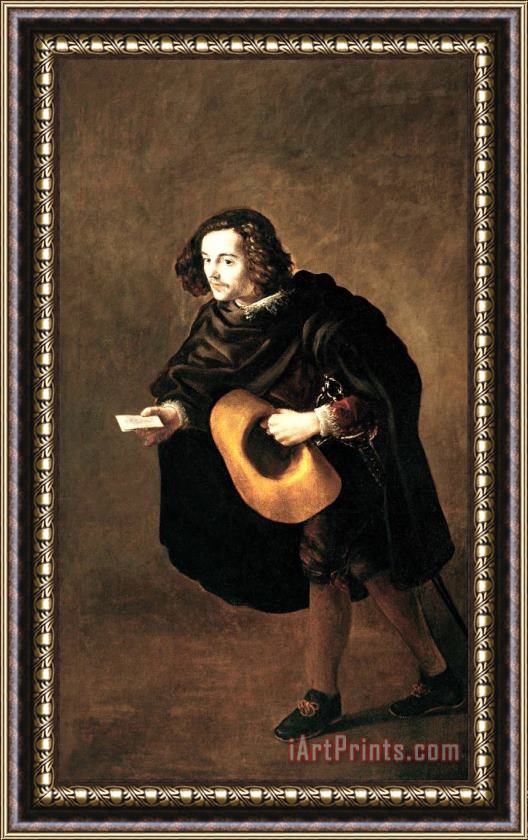 Fray Juan Ricci The Messenger Framed Painting