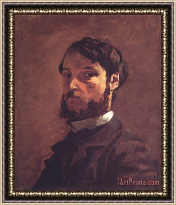 Frederic Bazille Selfportrait Framed Painting