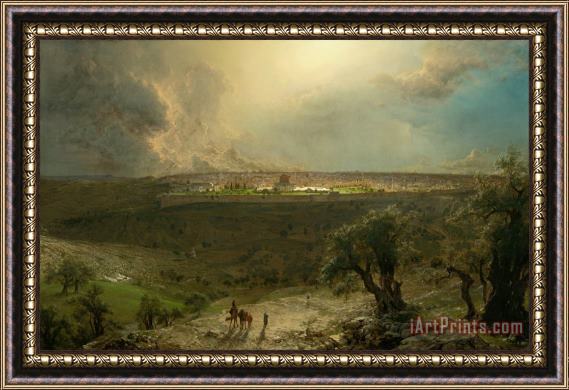 Frederic Edwin Church Jerusalem From The Mount of Olives Framed Print