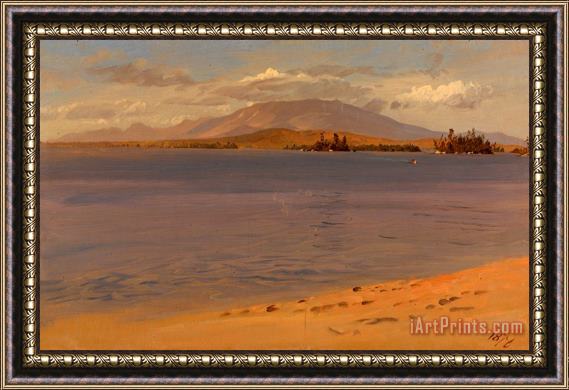 Frederic Edwin Church Mount Katahdin From Lake Millinocket Framed Print