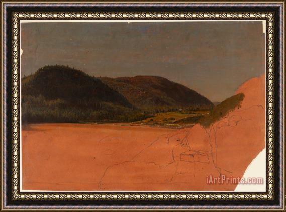 Frederic Edwin Church Mt. Desert Island , Landscape Framed Print