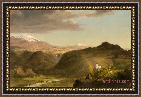 Frederic Edwin Church South American Landscape Framed Painting