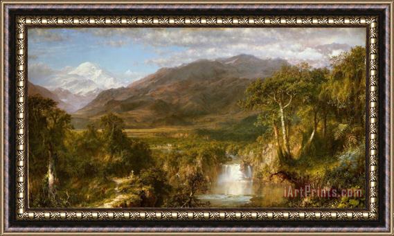 Frederic Edwin Church The Heart of The Andes Framed Painting