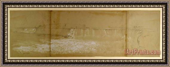 Frederic Edwin Church The Niagara Falls 3 Framed Painting
