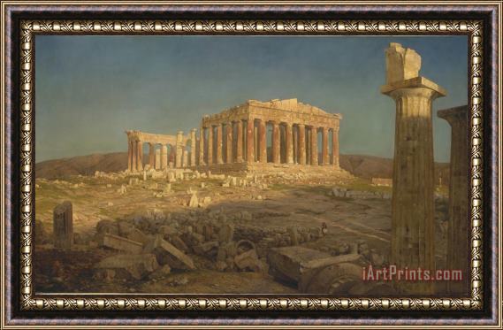 Frederic Edwin Church The Parthenon Framed Painting