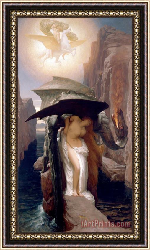 Frederic Leighton Perseus And Andromeda Framed Painting