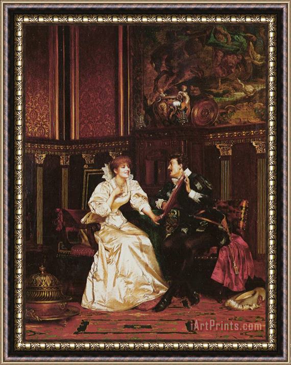 Frederic Soulacroix The Pearl Necklace Framed Painting