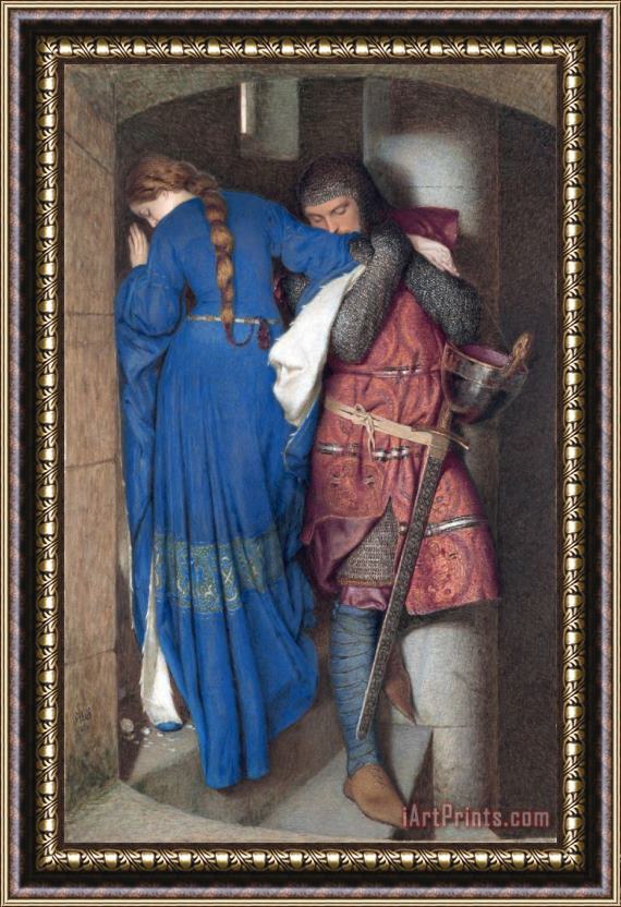 Frederic William Burton Hellelil And Hildebrand The Meeting Framed Painting