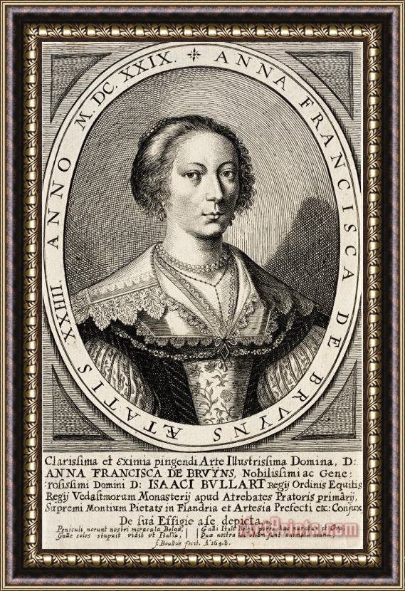 Frederick Bouttats I Anna Francisca De Bruyns Framed Print