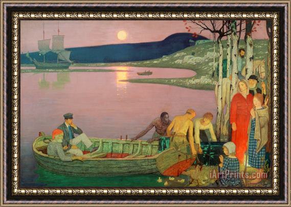 Frederick Cayley Robinson The Call of the Sea Framed Painting