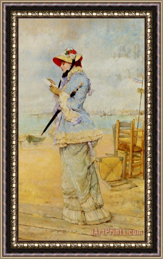 Frederick Hendrik Kaemmerer Lady by The Sea Framed Print