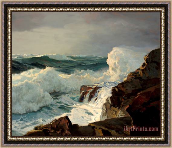Frederick Judd Waugh Breaking Surf, N.d. Framed Painting