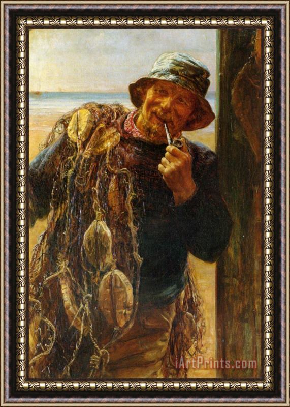 Frederick Morgan A Jovial Fisherman Framed Print