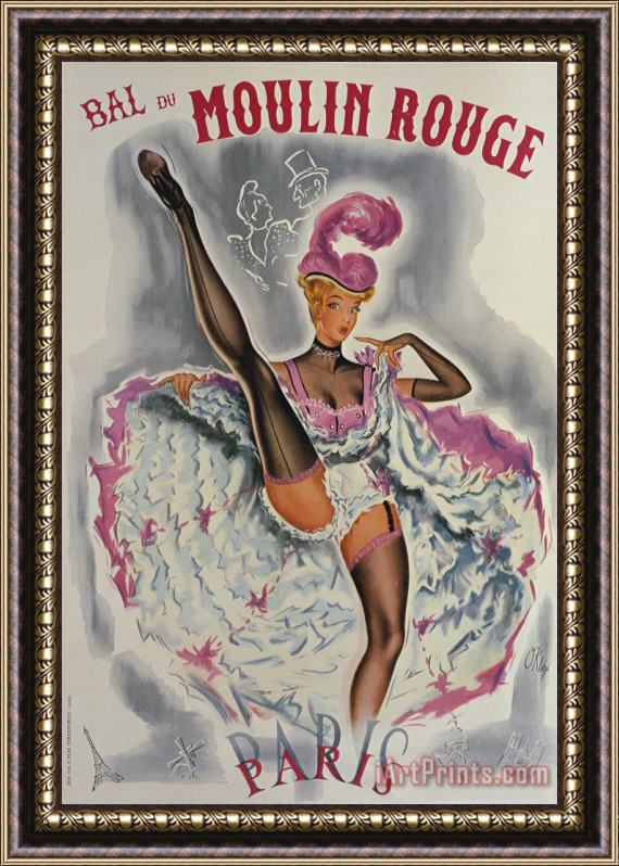 French School Party At The Moulin Rouge Framed Painting