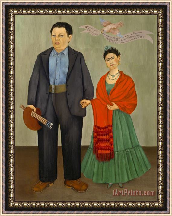 Frida Kahlo Frieda And Diego Rivera 1931 Framed Painting
