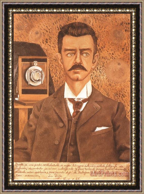 Frida Kahlo Portrait of My Father 1951 Framed Painting