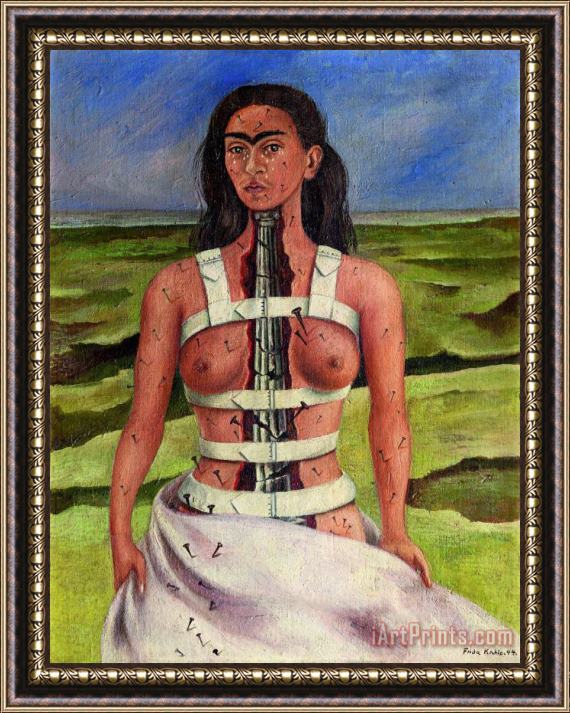 Frida Kahlo The Broken Column 1944 Framed Painting