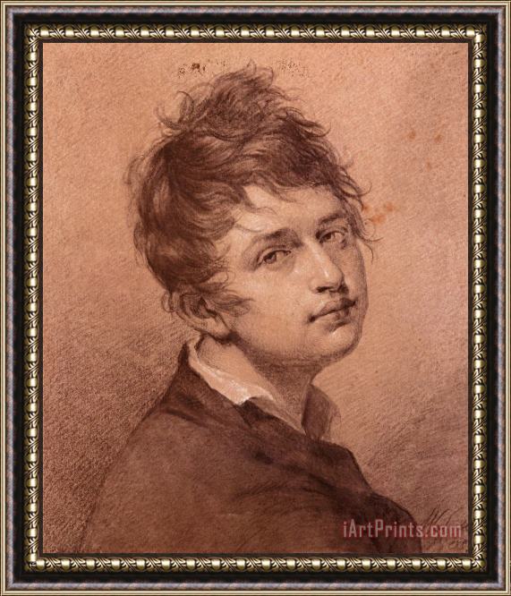 Friedrich Wilhelm Schadow Self Portrait, 1805 Framed Painting