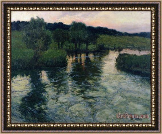 Fritz Thaulow Landscape with a River Framed Print