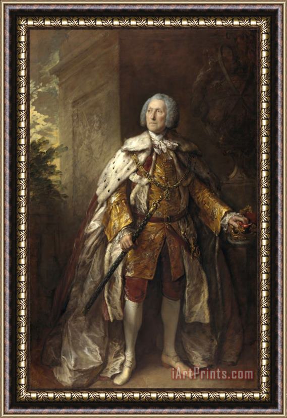 Gainsborough, Thomas John Campbell, 4th Duke of Argyll, About 1693 Framed Print