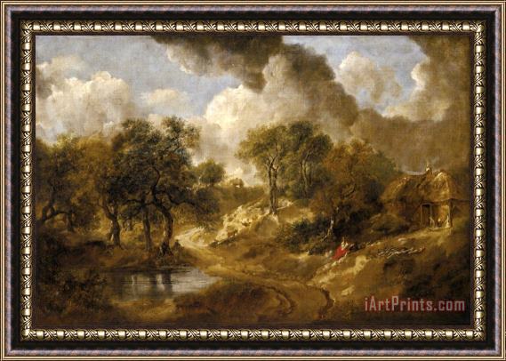 Gainsborough, Thomas Landscape in Suffolk Framed Painting