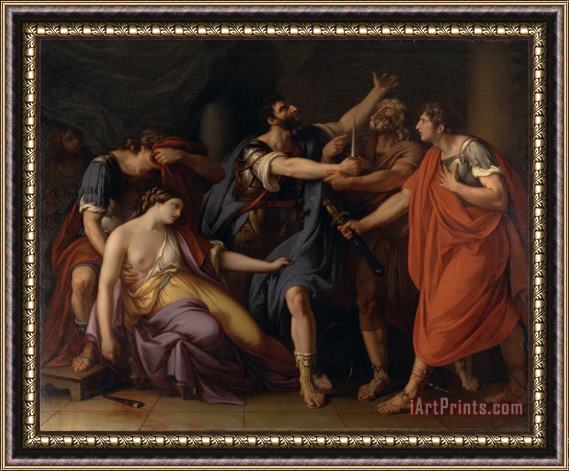 Gavin Hamilton The Death of Lucretia Framed Painting