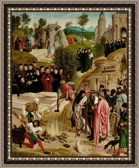 Geertgen Tot sint Jans Legend of The Relics of St. John The Baptist Framed Print