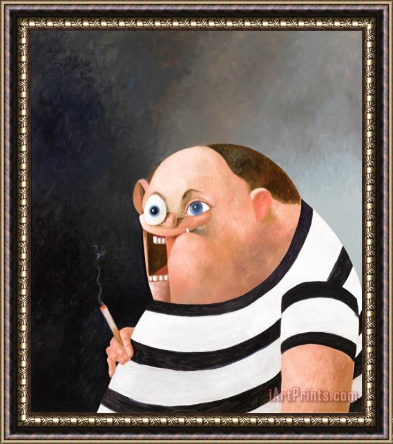 George Condo Big John, 2006 Framed Painting