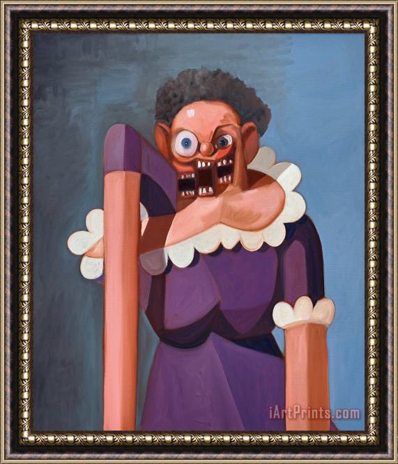 George Condo French Maid Variation, 2005 Framed Painting