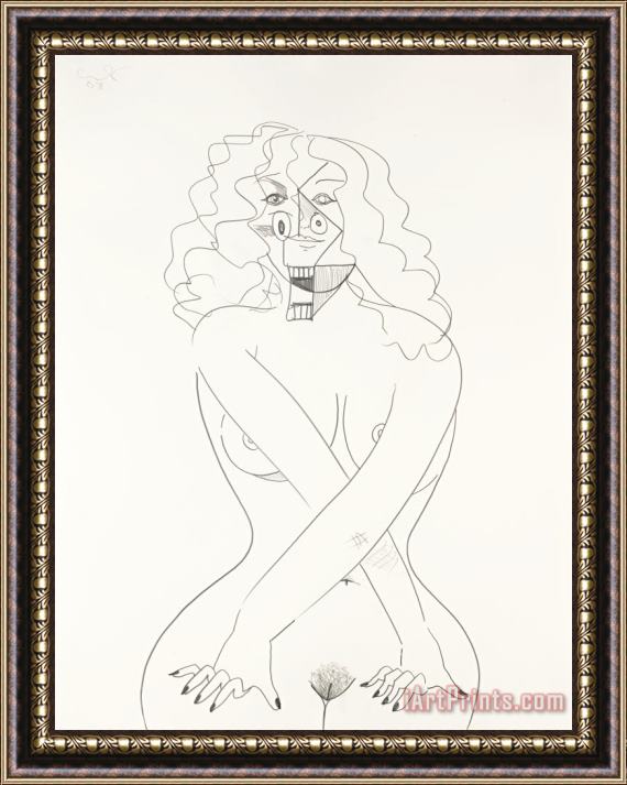 George Condo Nude Model, 2008 Framed Painting