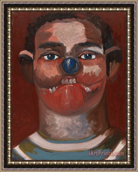 George Condo The Athlete Framed Painting