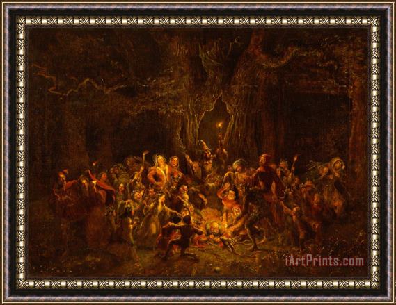 George Cruikshank Herne's Oak From 'the Merry Wives of Windsor,' V, V Framed Painting