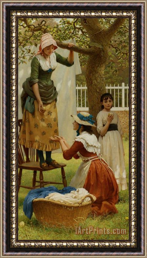 George Dunlop, R.a., Leslie The Daughters of Eve Framed Print