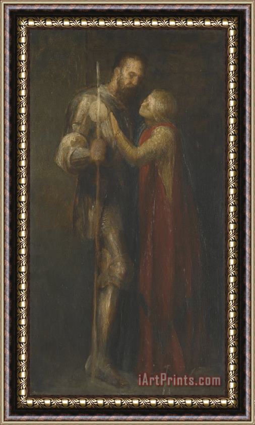 George Frederick Watts Knight And Maiden Framed Print