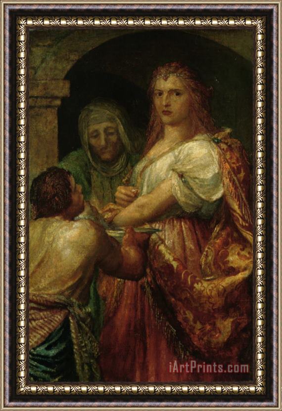 George Frederick Watts The Daughter of Herodias Framed Painting