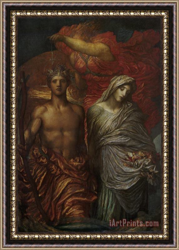 George Frederick Watts Time, Death And Judgement Framed Print